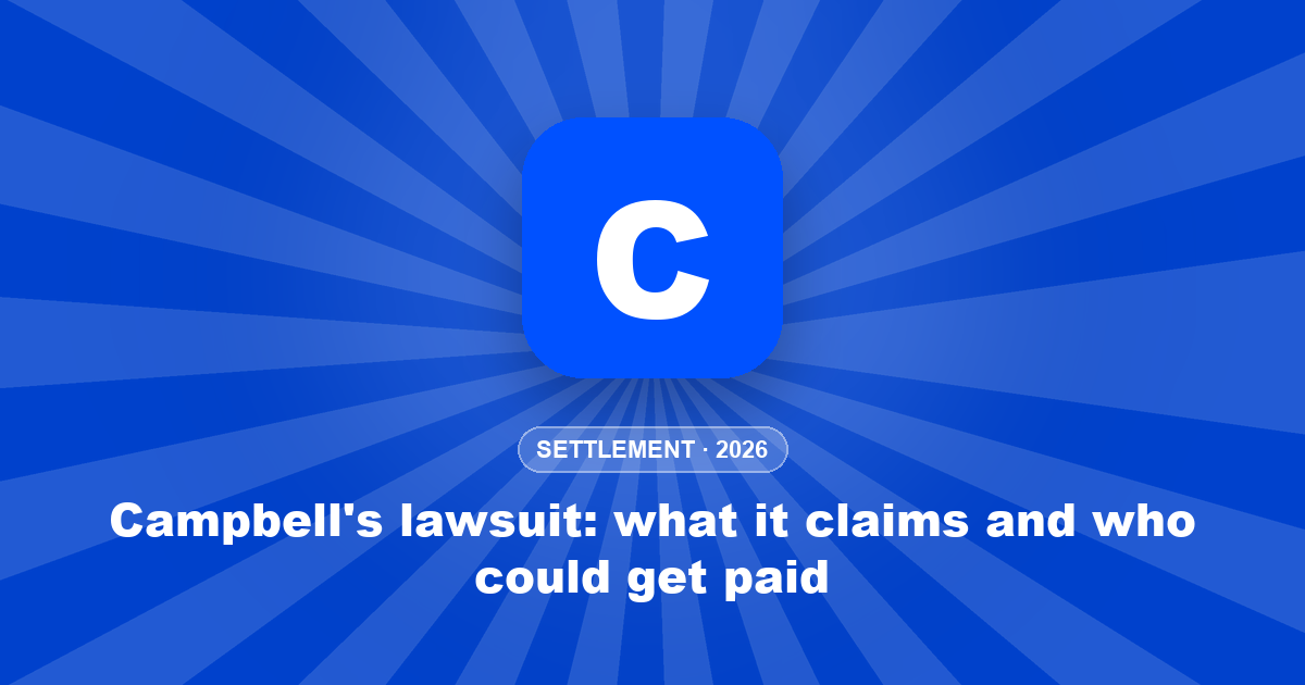 Campbell's lawsuit: what it claims and who could get paid