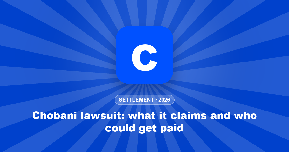 Chobani lawsuit: what it claims and who could get paid