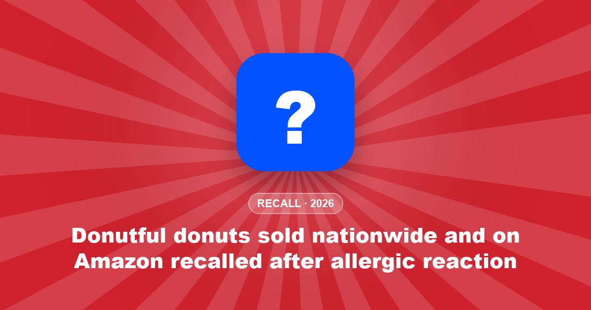 Donutful donuts sold nationwide and on Amazon recalled after allergic reaction