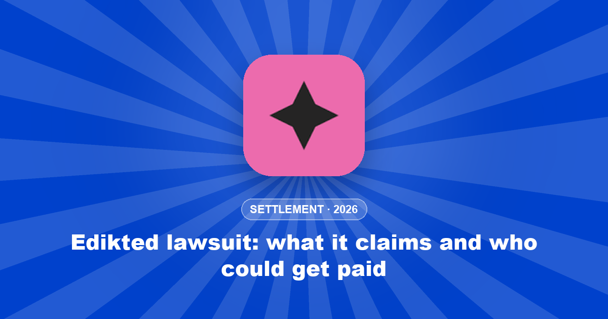 Edikted lawsuit: what it claims and who could get paid