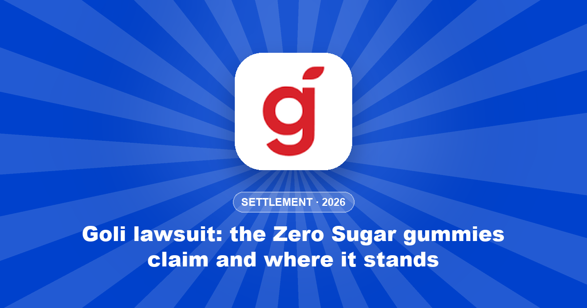 Goli lawsuit: the Zero Sugar gummies claim and where it stands