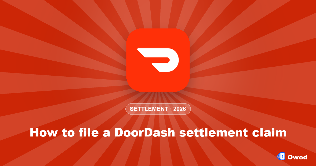 How to file a DoorDash settlement claim (with or without a Claim ID)