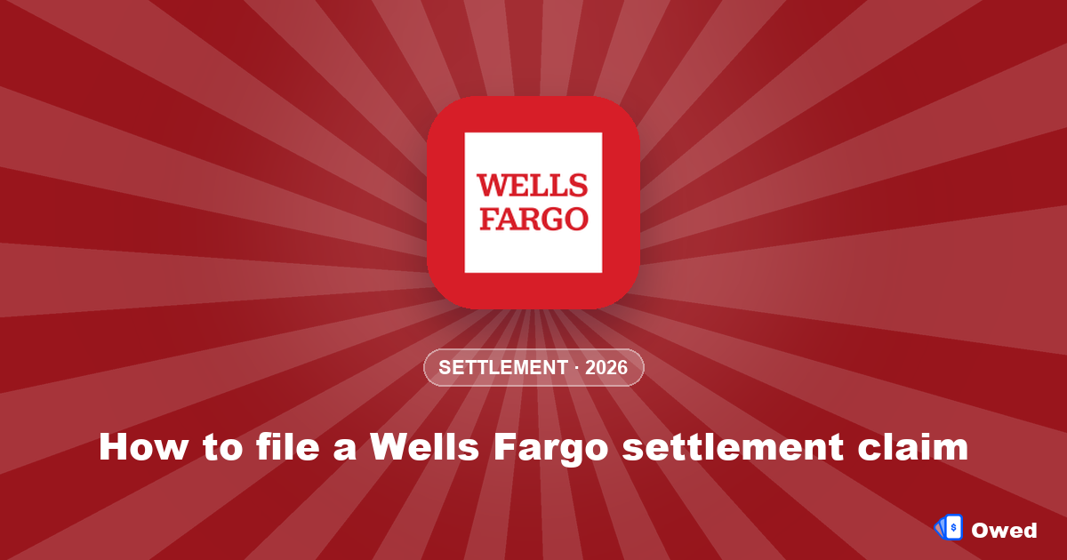 How to file a Wells Fargo settlement claim (step by step)