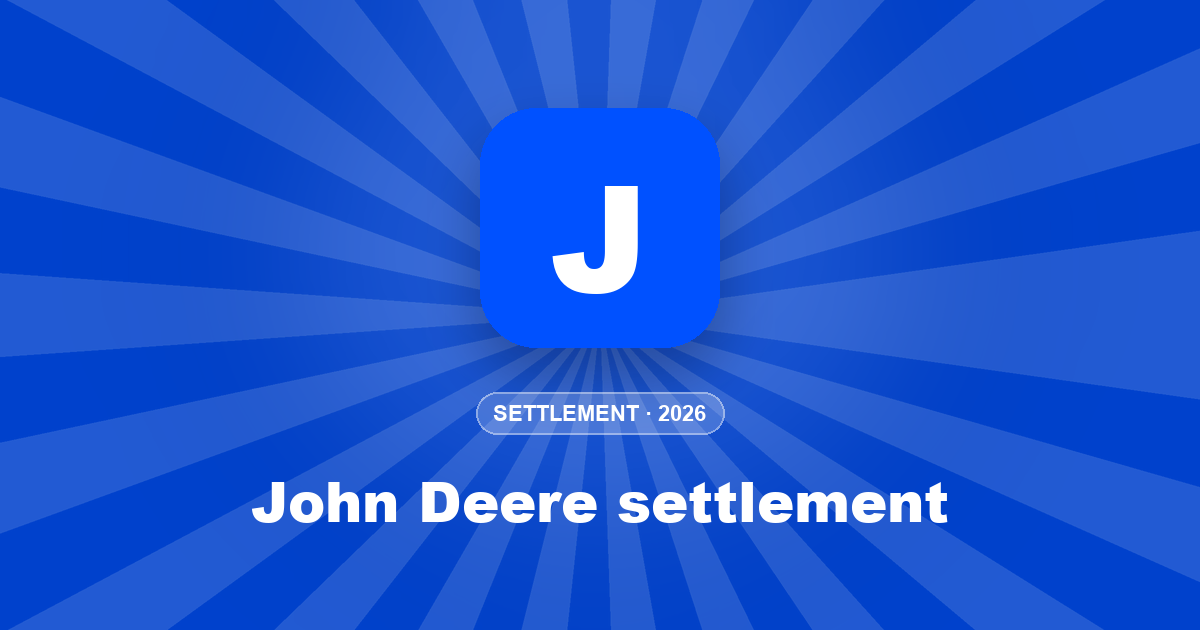 John Deere settlement: $99M fund for repair costs, file by Dec 31