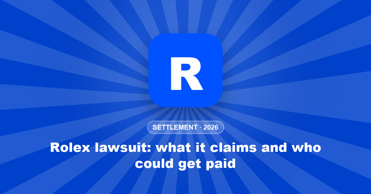 Rolex lawsuit: what it claims and who could get paid
