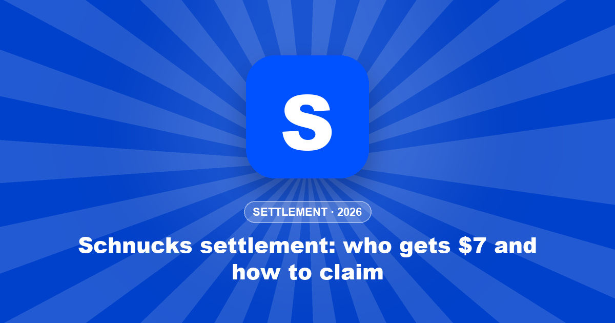 Schnucks settlement: who gets $7 and how to claim