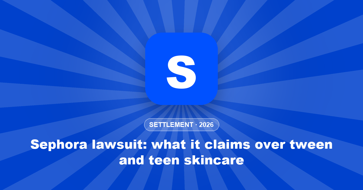 Sephora lawsuit: what it claims over tween and teen skincare
