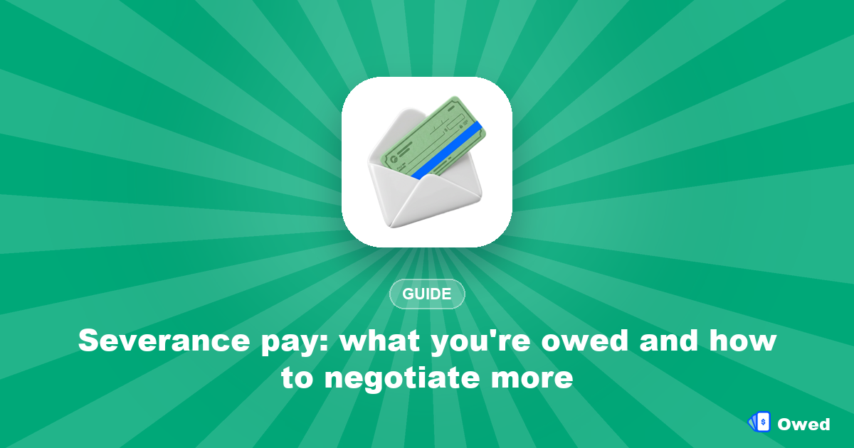 Severance pay: what you're owed and how to negotiate more