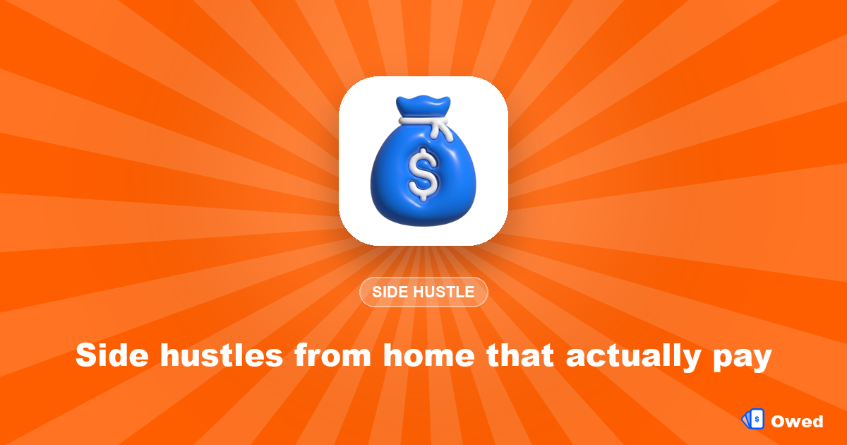 Side hustles from home that actually pay (2026)