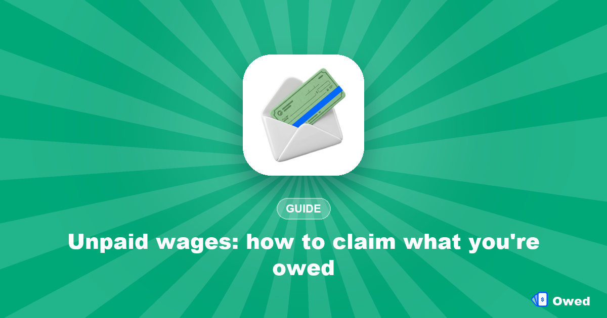 Unpaid wages: how to claim what you're owed (2026)