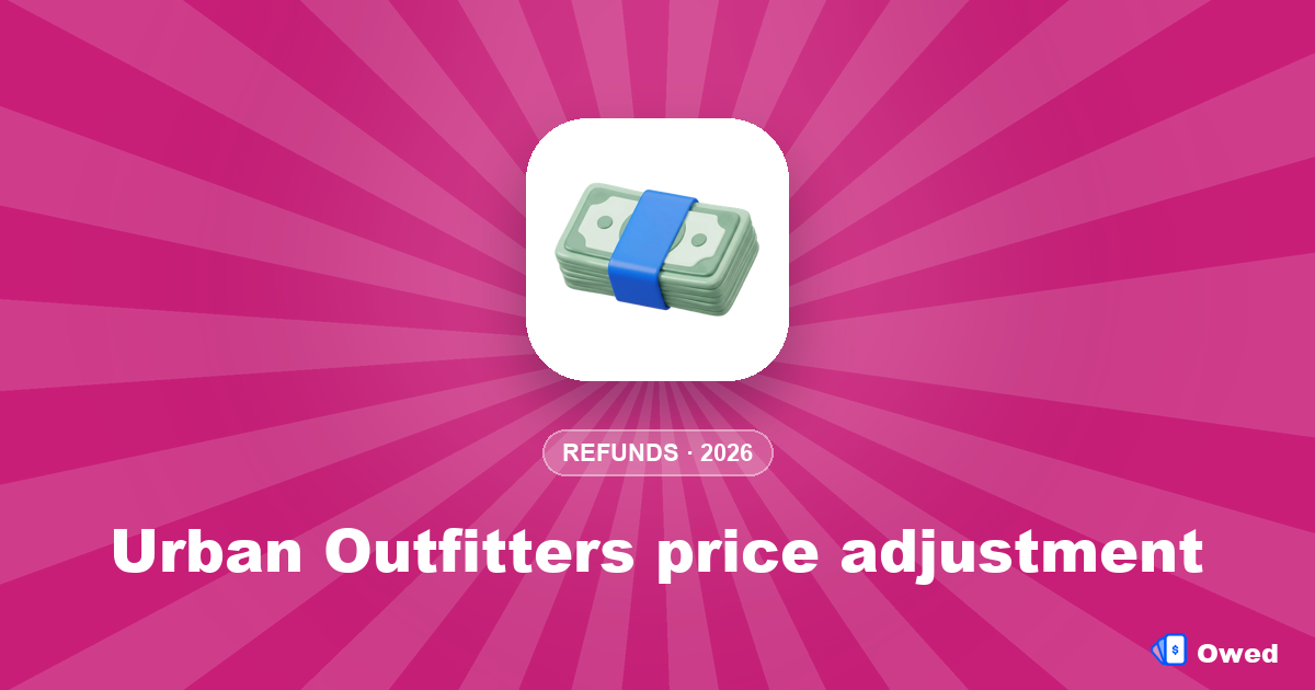 Urban Outfitters price adjustment: how to claim it (2026)