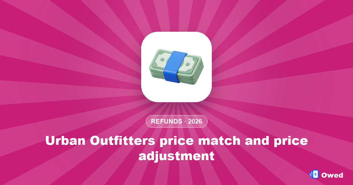 Urban Outfitters price match and price adjustment: get the lower price