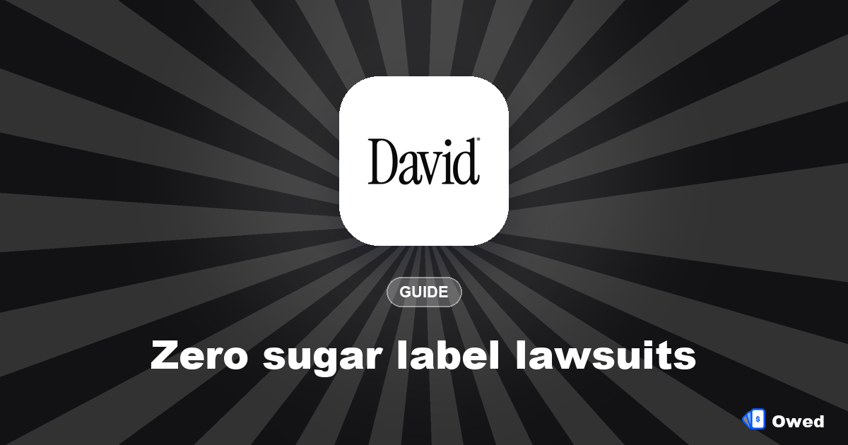Zero sugar label lawsuits: why brands are getting sued